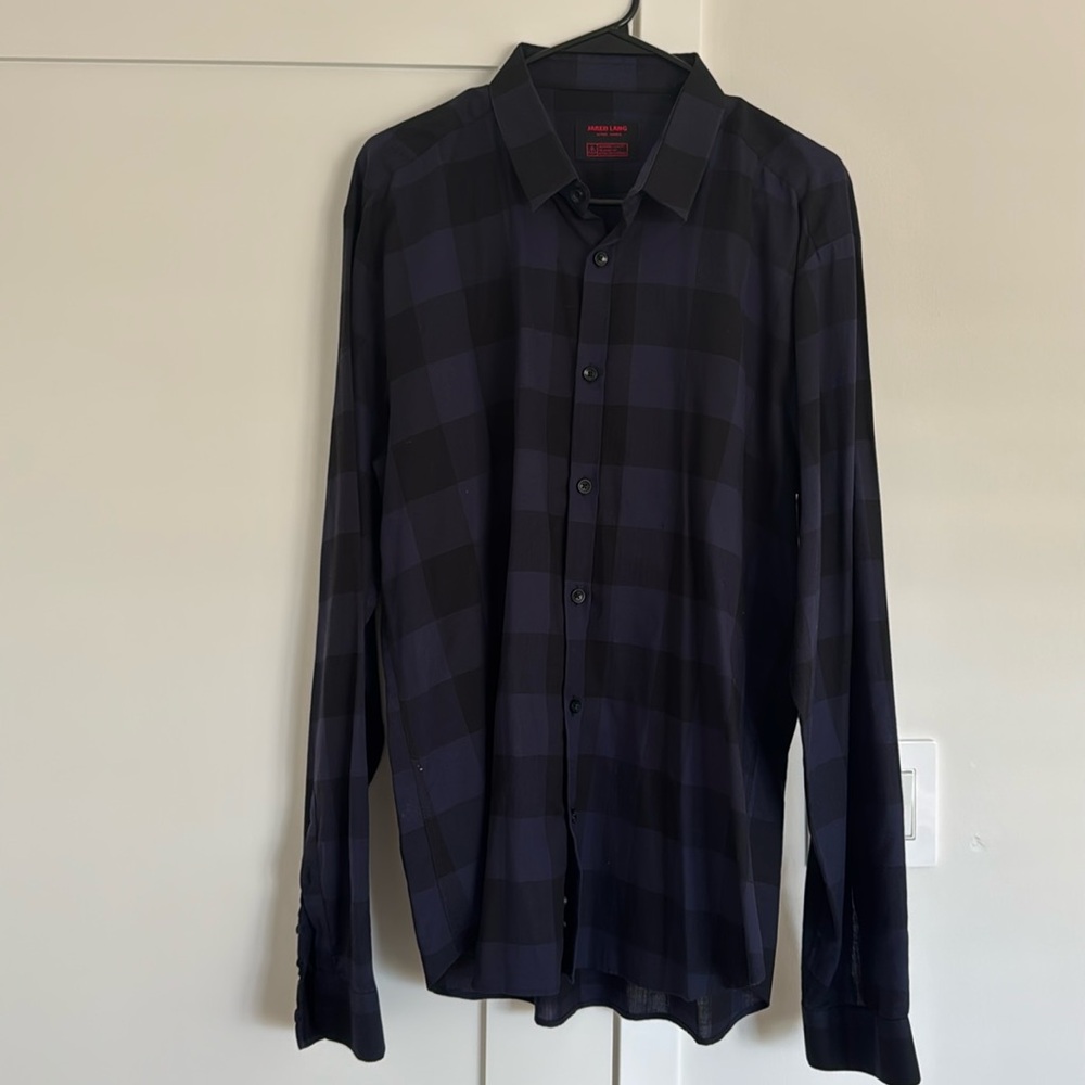 Jared Lang XL Plaid Button Up. Barely worn.